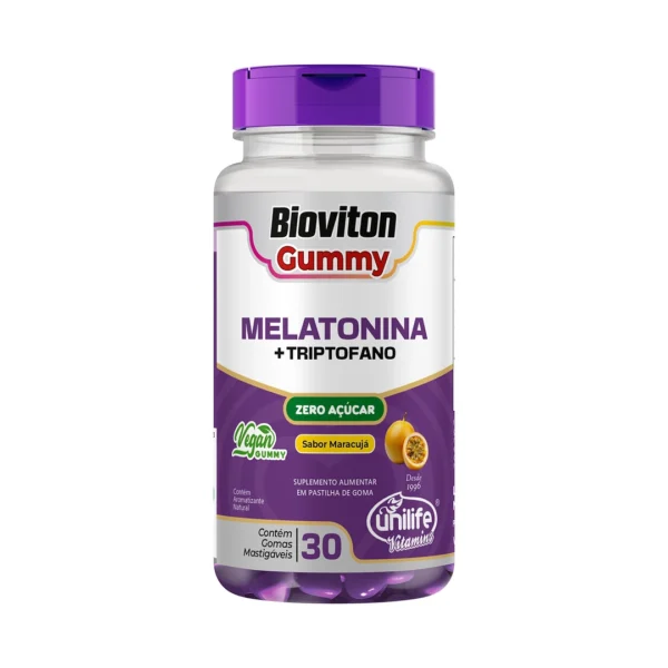 Melatonina + Triptofano em gomas - Sabor maracujá - Imagem 1