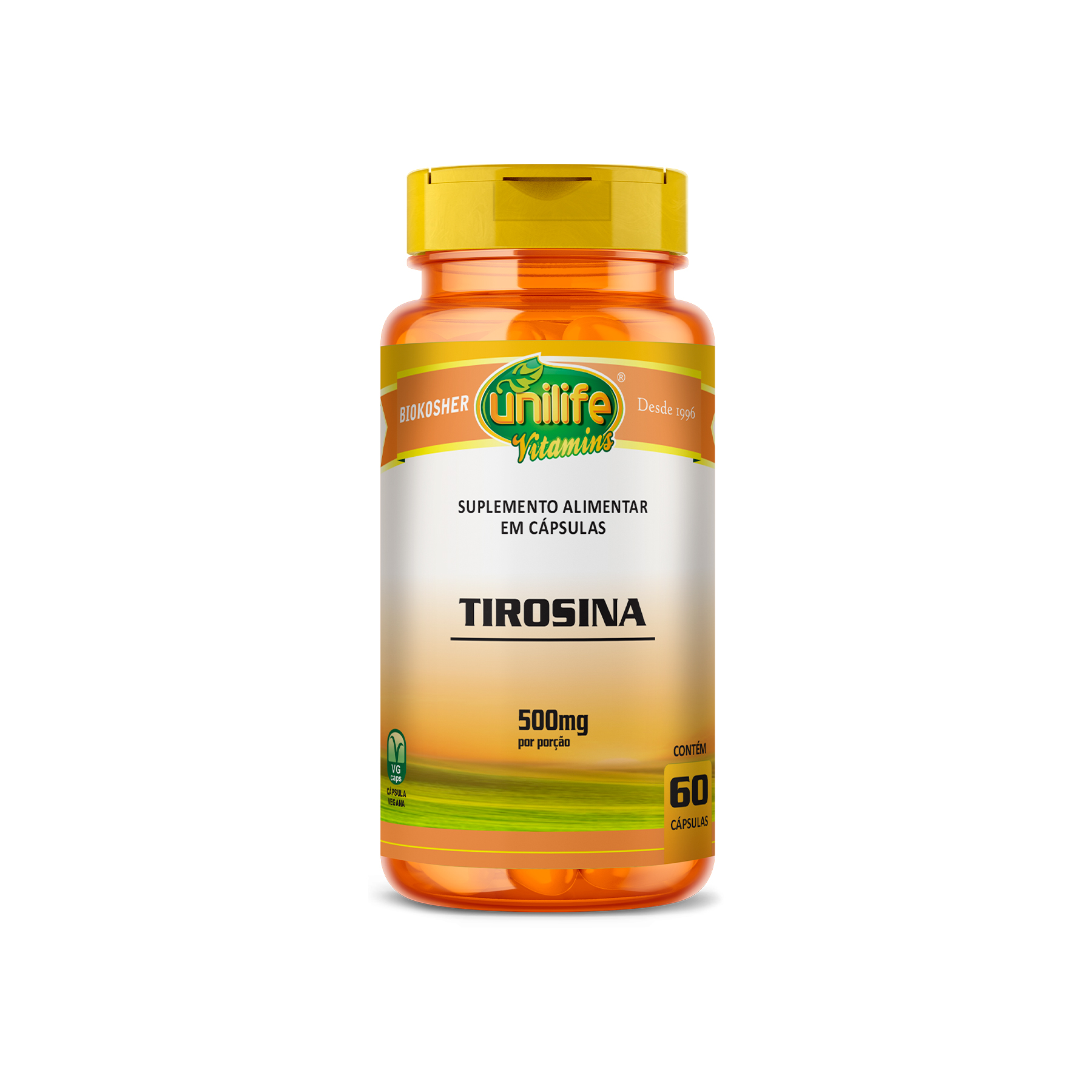 tirosina.jpg Tirosina em cápsulas 470 mg - Imagem 1